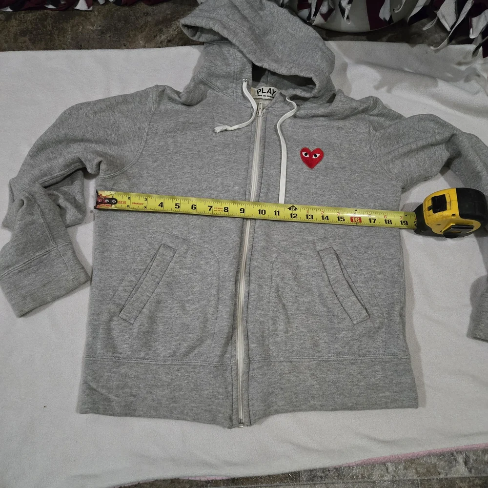 Comme des Garçons Play Gray Hoodie - SIZE L - Picture 14 of 14